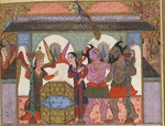 Sayyid Muhammad - THe Jinns. Miniature from a ottoman manuscript