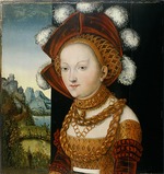 Cranach, Lucas, the Elder - A finely dressed young Lady