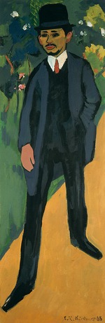Kirchner, Ernst Ludwig - Portrait of Erich Heckel