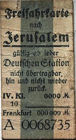 Historic Object - Free ticket to Jerusalem