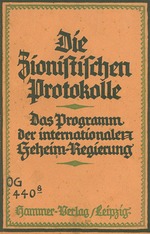 Historic Object - The Zionist Protocols: the program of the international secret government by Theodor Fritsch