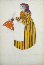 Bakst, Léon - Costume design for the ballet The Magic Toy Shop by G. Rossini
