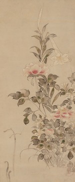 Sotatsu, Tawaraya - Peonies and Lilies
