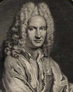 Edelinck, Nicolas-Étienne - Portrait of the composer André Campra (1660-1744)