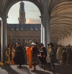 Witte, Emanuel, de - The Courtyard of the Beurs in Amsterdam
