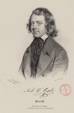 Kriehuber, Josef - Portrait of the composer Niels Wilhelm Gade (1817-1890)