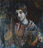Kandinsky, Wassily Vasilyevich - Portrait of Nina Kandinsky, the painter's wife