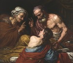 Langetti, Giovan Battista - Isaac blessing Jacob