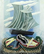 Exter, Alexandra Alexandrovna - Voilier et coquillage