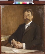 Ulyanov, Nikolai Pavlovich - Portrait of the author Anton Chekhov (1860-1904)