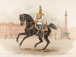 Bakmanson, Hugo Karlovich - Equestrian Portrait of Nicholas II of Russia
