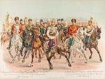 Bakmanson, Hugo Karlovich - Equestrian Portrait of Nicholas II of Russia