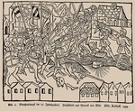 Anonymous - Street fighting in the 15th century. From the Cologne Chronicle by Johann Koelhoff 