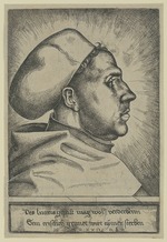 Hopfer, Daniel, the Younger - Portrait of Martin Luther (1483-1546)