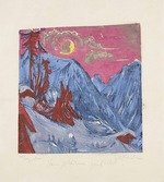 Kirchner, Ernst Ludwig - Winter Night with Moon