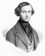 Alophe, Marie-Alexandre Menut - Portrait of the violinist and composer Henri Vieuxtemps (1820-1881)