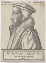 Boyvin, René - Portrait of John Calvin (1509-1564)