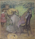 Degas, Edgar - Madame Alexis Rouart and her children