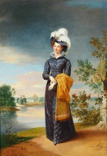 Dawe, George - Portrait of Empress Elizabeth Alexeievna, Princess Louise of Baden (1779-1826)