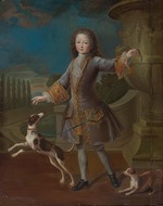 Gobert, Pierre - Louis XV of France (1710-1774) With Two Dogs 