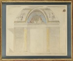 Percier, Charles - Study for the decoration of the throne at the Palais des Tuileries