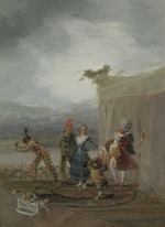 Goya, Francisco, de - The Strolling Players (Los cómicos ambulantes)
