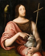 Clouet, Jean - Portrait of Francis I (1494-1547), King of France, as Saint John the Baptist