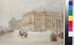Sadovnikov, Vasily Semyonovich - The ride of Emperor Nicholas I through the palace square