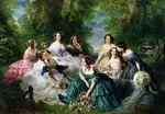 Winterhalter, Franz Xavier - Empress Eugénie (1826-1920) Surrounded by Her Ladies-in-Waiting