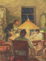 Pasternak, Leonid Osipovich - Leo Tolstoy with His Family