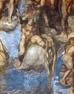 Buonarroti, Michelangelo - Saint Bartholomew displaying his flayed skin. Detail of the fresco The Last Judgement on the wall in Sistine chapel