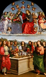 Raphael (Raffaello Sanzio da Urbino) - The Coronation of the Virgin (Oddi Altarpiece)