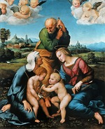 Raphael (Raffaello Sanzio da Urbino) - The Canigiani Holy Family (Sacra Famiglia Canigiani)