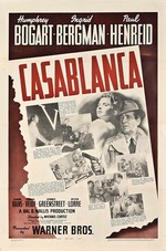 Anonymous - Movie poster Casablanca by Michael Curtiz