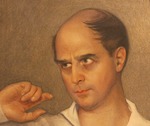 Sorin, Saveli Abramovich - Portrait of Michel Fokine (1880-1942) Detail
