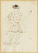 Bakst, Léon - Bacchante. Costume design for the ballet Cleopatra by A. Arensky