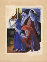 Exter, Alexandra Alexandrovna - Costume design for the play Seven Against Thebes by Aeschylus