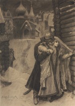 Vasnetsov, Viktor Mikhaylovich - Illustration to the poem The Song of the Merchant Kalashnikov by M. Lermontov