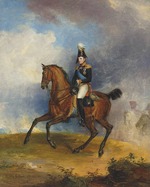 Dawe, George - Portrait of Grand Duke Nikolai Pavlovich (1796-1855) on horseback 