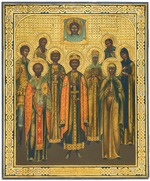Russian icon - Holy icon to commemorate the Miraculous Rescue during the Imperial Train's Accident, 17 October 1888 