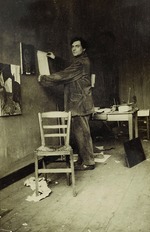 Guillaume, Paul - Amedeo Modigliani in his studio