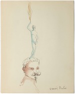Picabia, Francis - Self-Portrait. Exposition Francis Picabia, Cannes, Cercle nautique