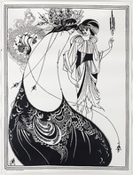Beardsley, Aubrey - The Peacock Skirt. Illustration for Salome by Oscar Wilde