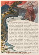 Doepler, Emil - Thor and the Midgard Serpent. From Valhalla: Gods of the Teutons