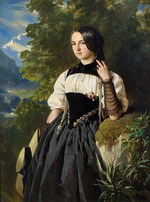Winterhalter, Franz Xavier - Young Swiss girl from Interlaken