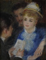 Renoir, Pierre Auguste - La Lecture du rôle (Play reading)