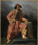 Delacroix, Eugène - Turc assis. Portrait presume de Paul Barroilhet (1805-1871)