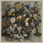 Delacroix, Eugène - Bouquet de fleurs 