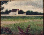 Seurat, Georges Pierre - Landscape in Île-de-France