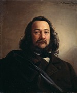 Hasenclever, Johann Peter - Portrait of Ferdinand Freiligrath  (1810-1876)